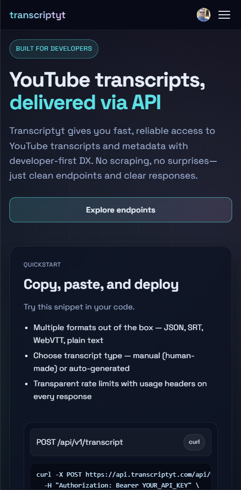 transcriptyt screenshot 1