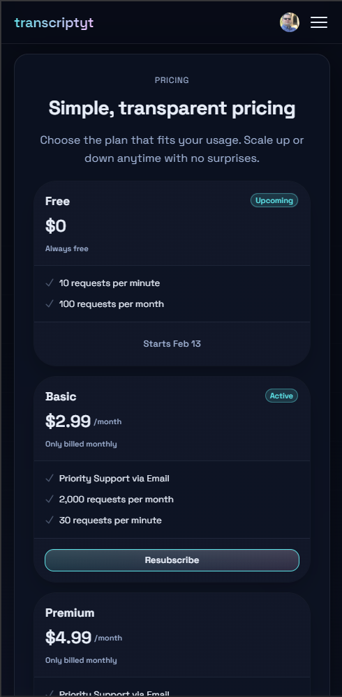 transcriptyt screenshot 3